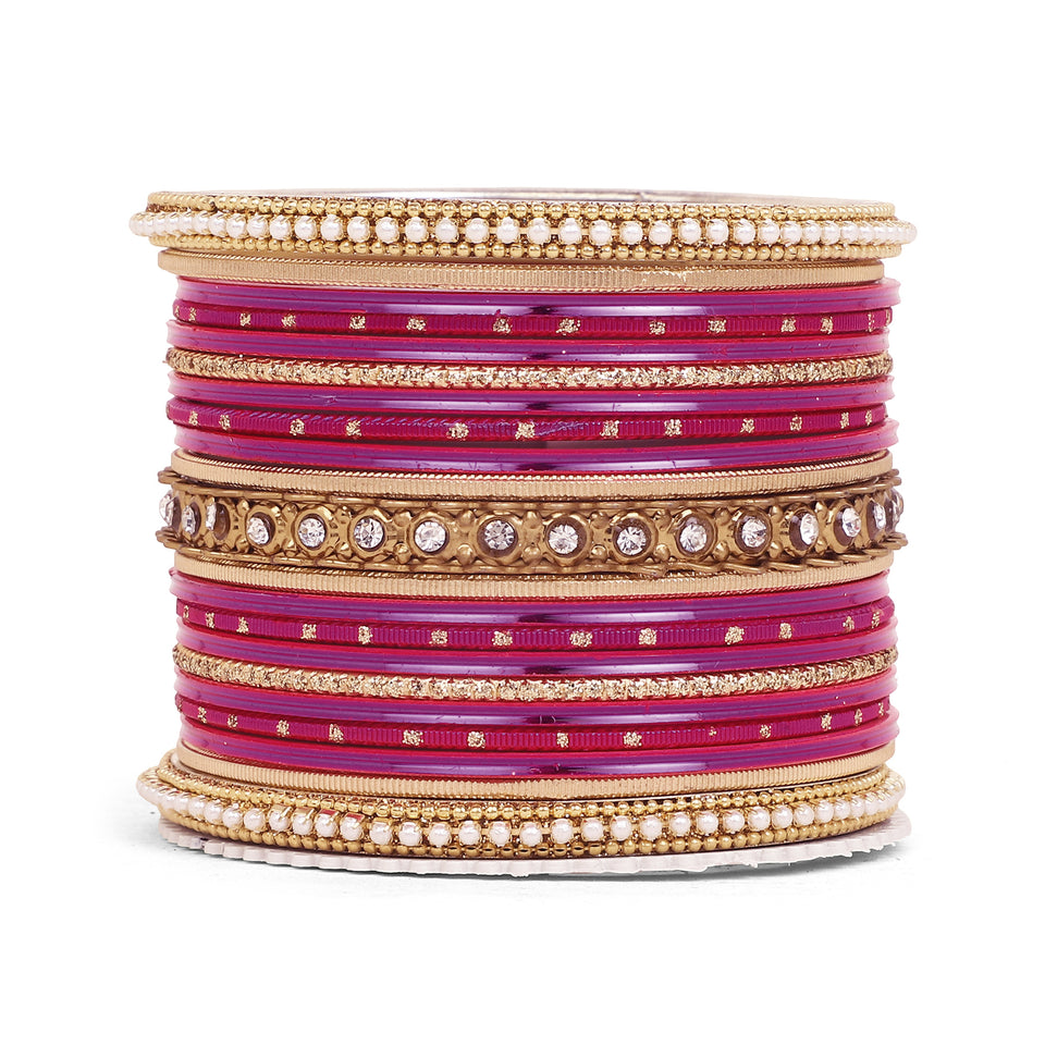 Multicoloured  Bangle set for two hands by Leshya