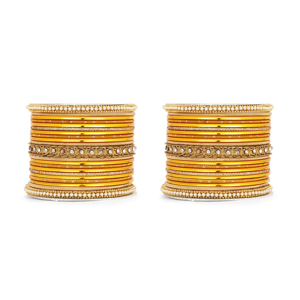 Multicoloured  Bangle set for two hands by Leshya