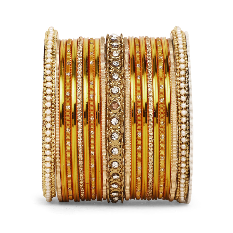 Multicoloured  Bangle set for two hands by Leshya