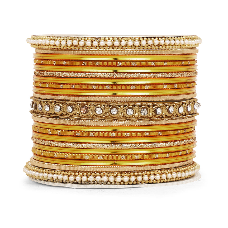 Multicoloured  Bangle set for two hands by Leshya