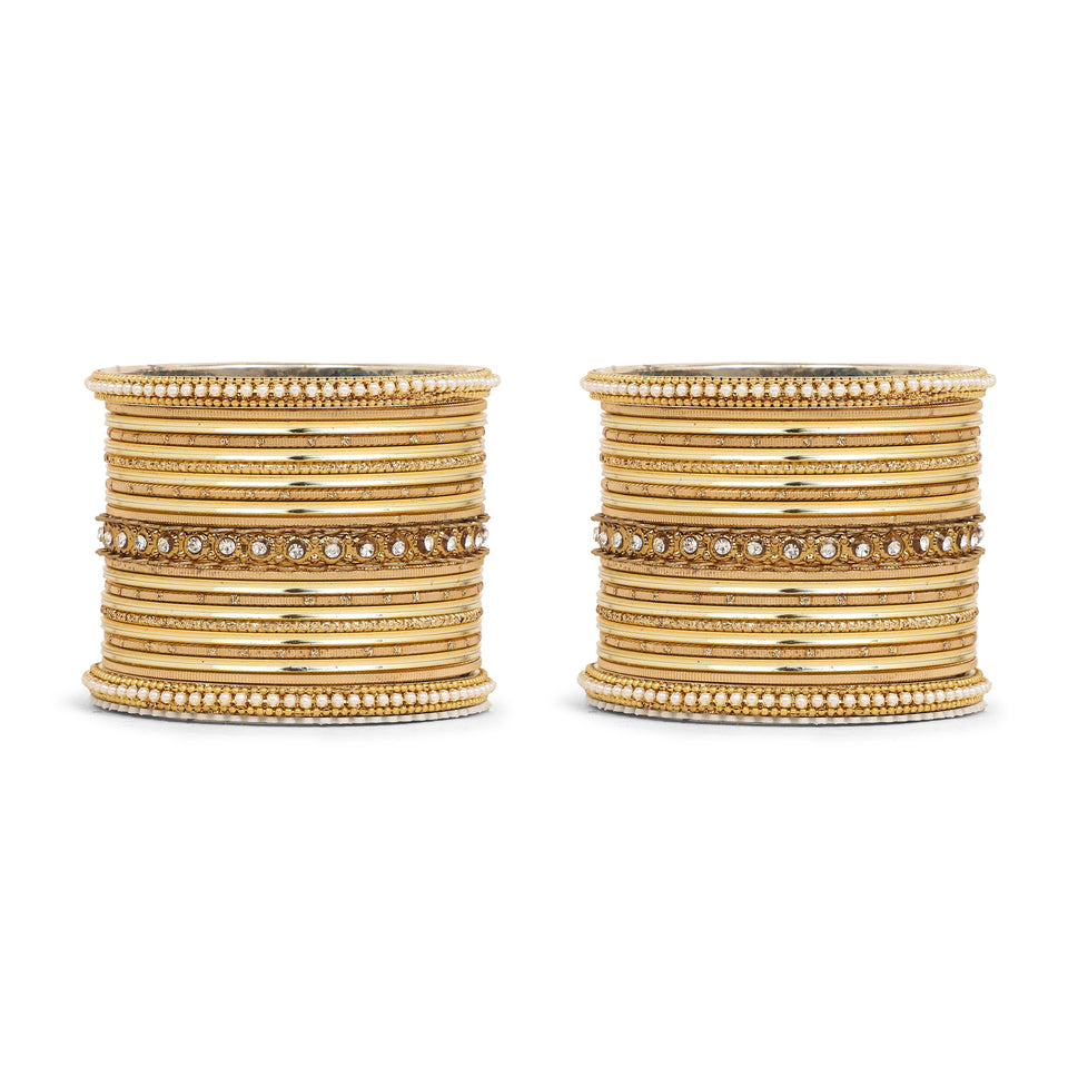 Multicoloured  Bangle set for two hands by Leshya