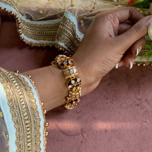 Meenakari Kundan Beaded chain bracelet