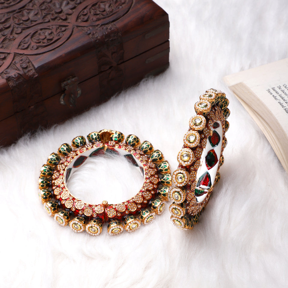 Traditional Rajwadi Kangan for Bride by Leshya