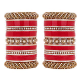 Traditional Bridal Chura with Pacheli Kada by Leshya (plus size)