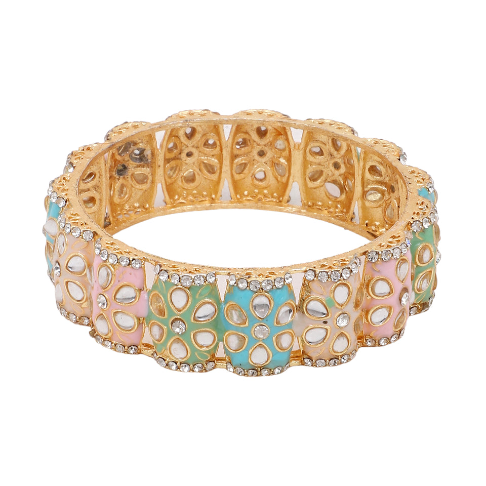 Dailywear Pastel Meenakari Bracelets by Leshya