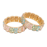 Dailywear Pastel Meenakari Bracelets by Leshya