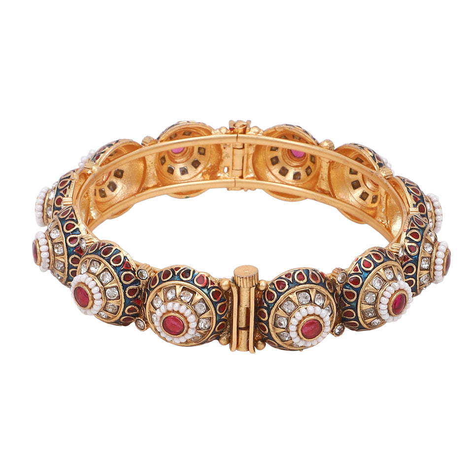 Fancy Meenakari Bracelet for Dailywear by Leshya