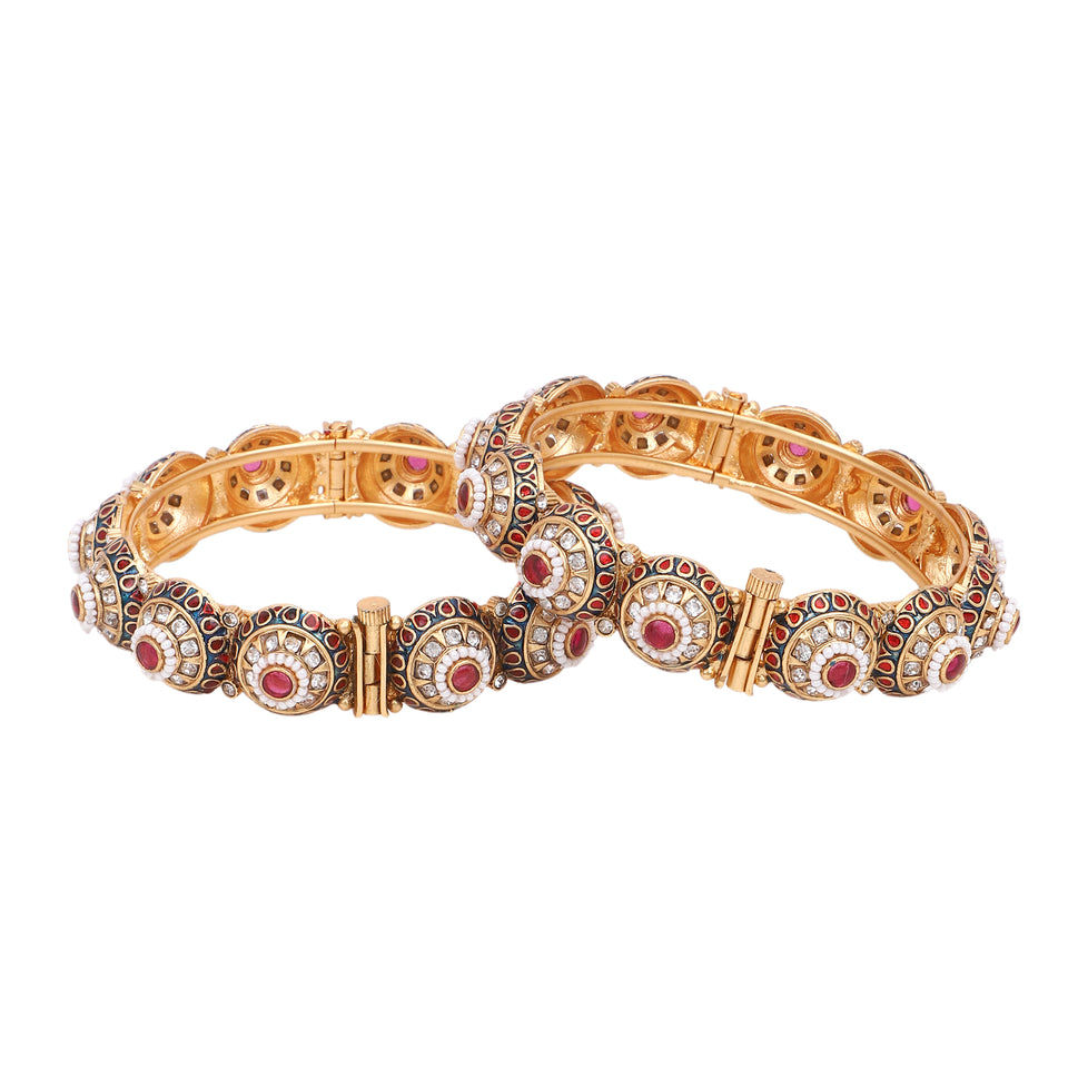 Fancy Meenakari Bracelet for Dailywear by Leshya