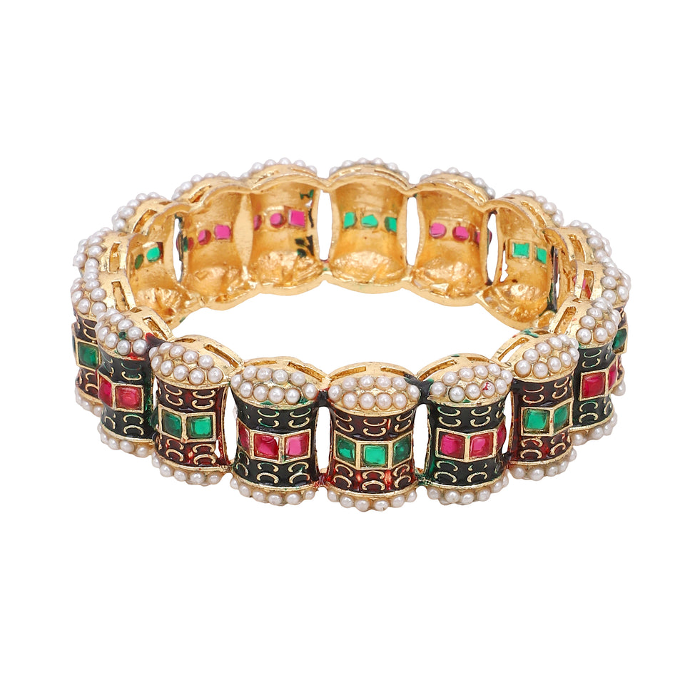 Dailywear Set of 2  Meenakari Bracelets by Leshya