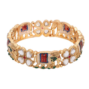 Set of 2 Golden Elephant Bracelets by Leshya
