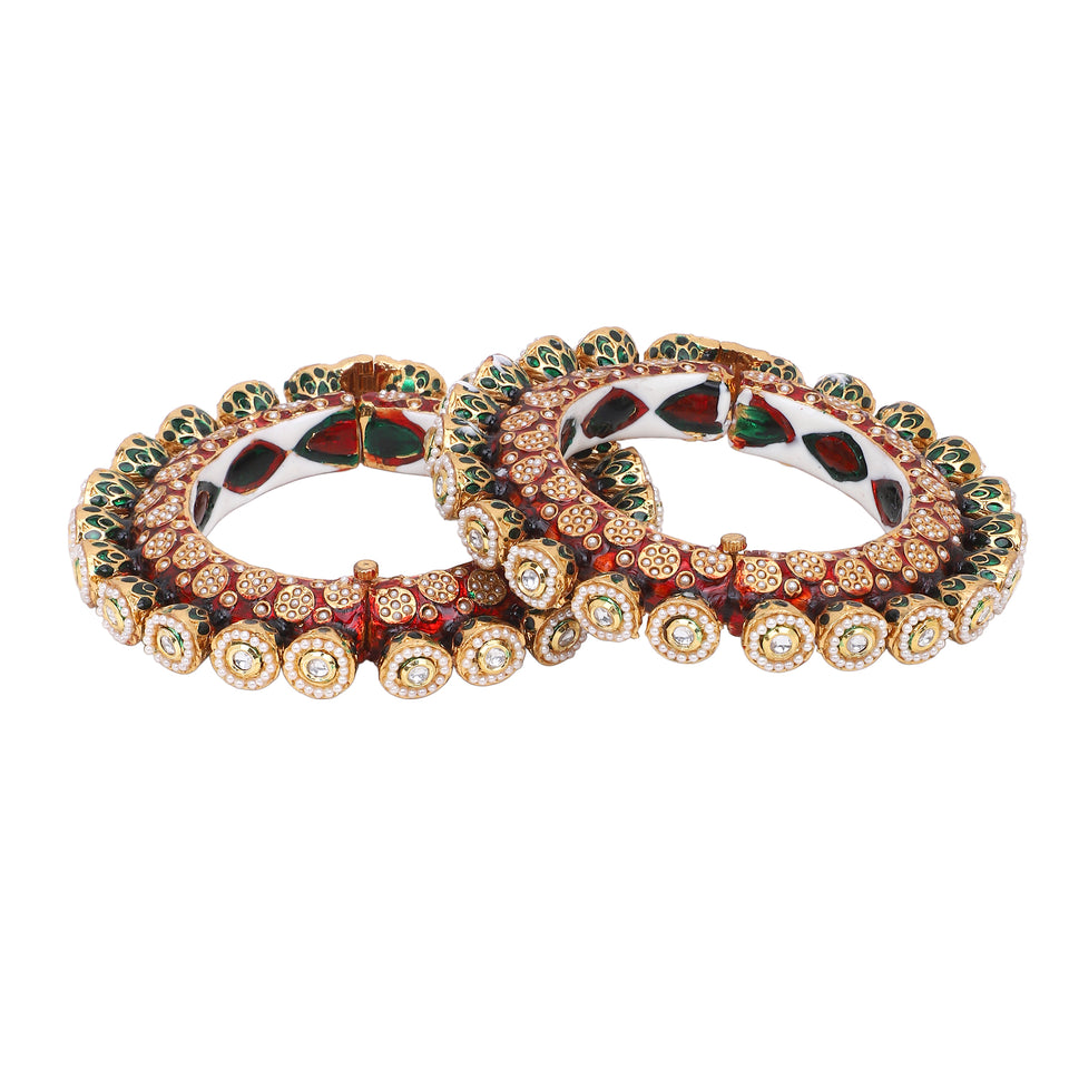 Traditional Rajwadi Kangan for Bride by Leshya