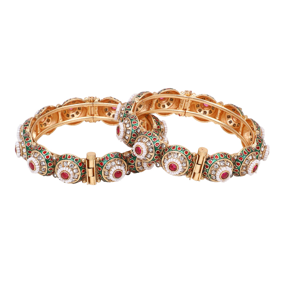 Fancy Meenakari Bracelet for Dailywear by Leshya