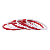 Set of 6 Multicoloured Handpainted Bracelets by Leshya