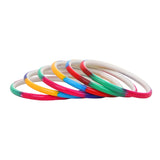 Set of 6 Multicoloured Handpainted Bracelets by Leshya