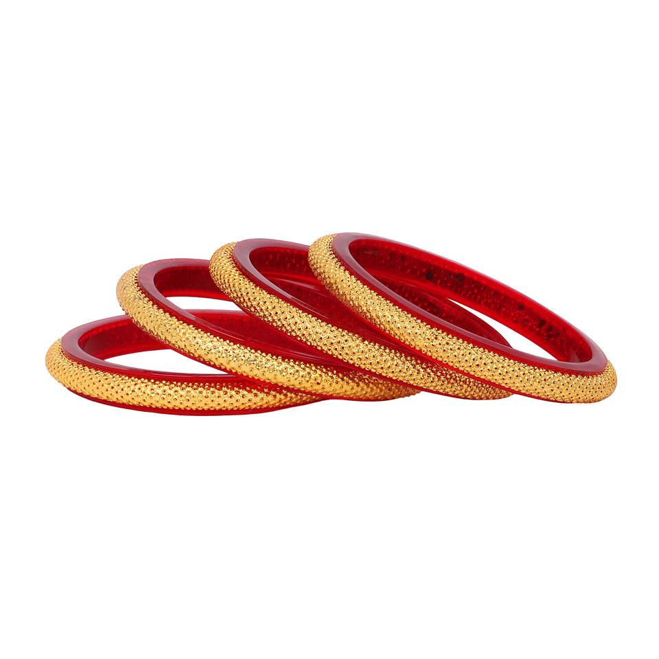 Set of 4 Golden Dailywear Bracelets by Leshya