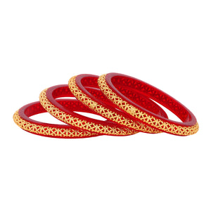 Set of 4 Golden Dailywear Bracelets by Leshya