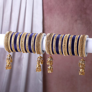 Traditional Jhumki Bangle set by Leshya