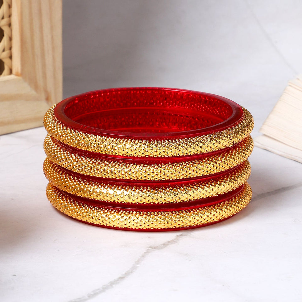 Set of 4 Golden Dailywear Bracelets by Leshya
