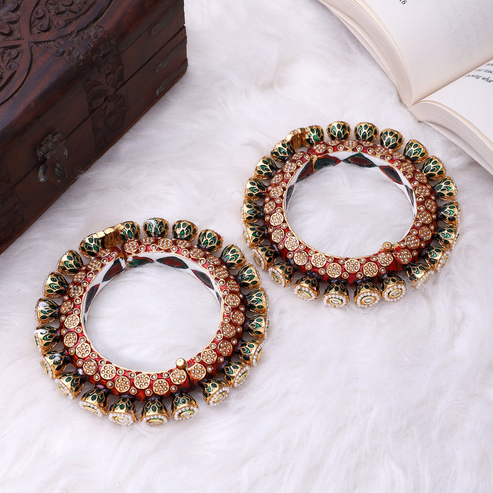 Traditional Rajwadi Kangan for Bride by Leshya