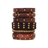 Modern Wooden Bangle Stack by Leshya