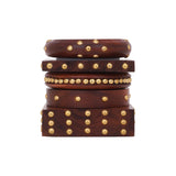 Modern Wooden Bangle Stack by Leshya