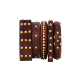 Modern Wooden Bangle Stack by Leshya