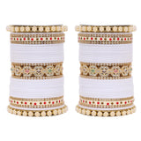 Bridal Chura with Pastel Colours and Pastel Kada