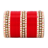 Traditional Bridal Chura with Stone Kada by Leshya