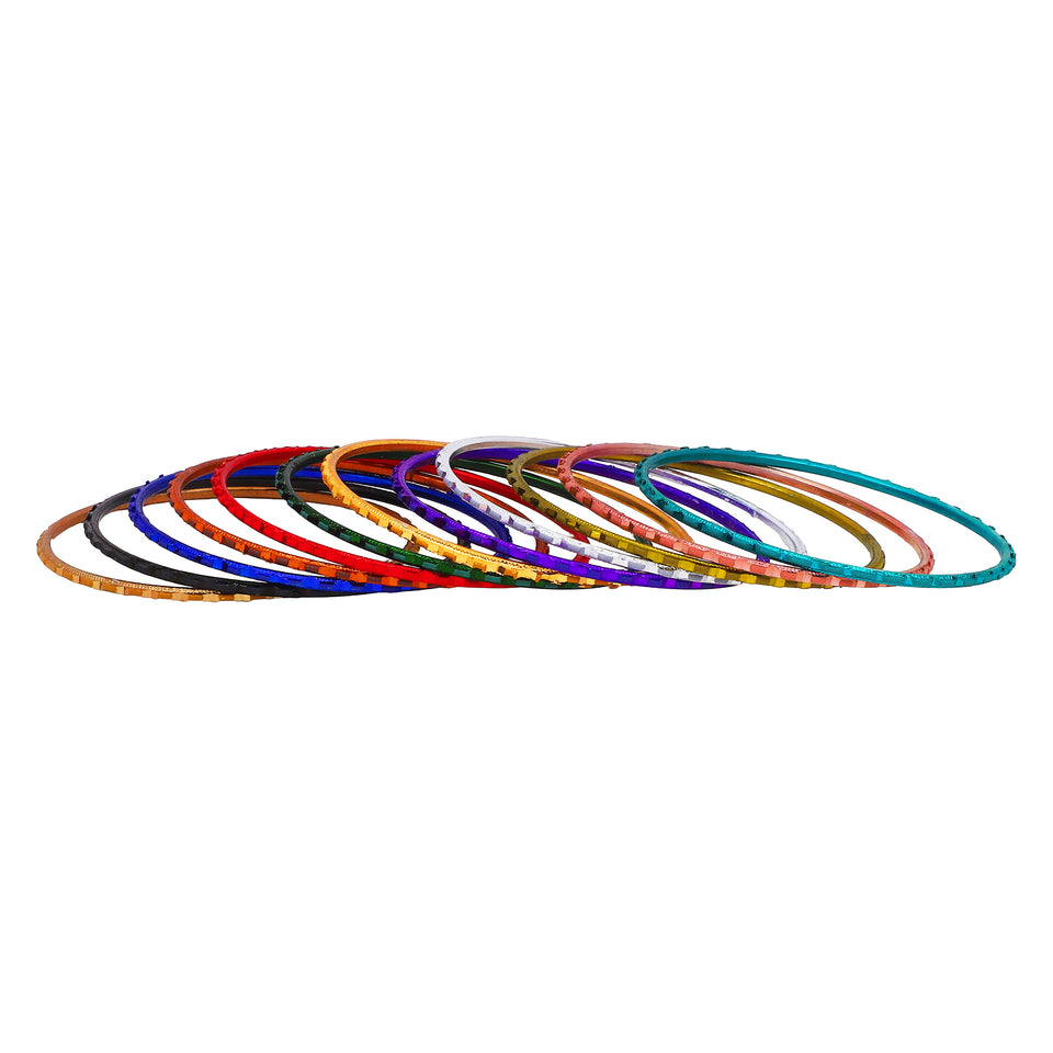 Modern Tribal Bangle Stack by Leshya