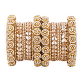 Traditional Rajasthani Bridal Chura with pacheli kada by Leshya