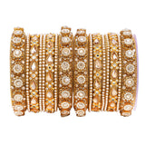 Traditional Rajasthani Bridal Chura with Pacheli Kada by Leshya