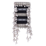 Bridal Jhoola Style Bangle set In Silver Toneby Leshya