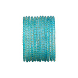 Glass bangles with Running Golden Dotted Work (Raindrop)