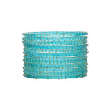 Glass bangles with Running Golden Dotted Work (Raindrop)