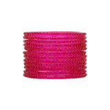 Glass bangles with Running Golden Dotted Work (Raindrop)