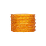 Glass bangles with Running Golden Dotted Work (Raindrop)