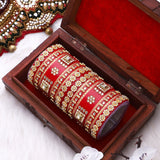 Rajwadi Chura with Pearl kada by Leshya