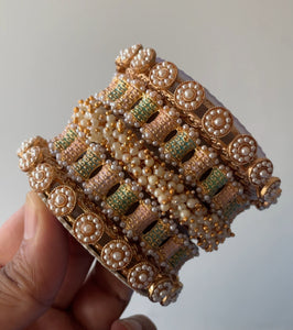 Set of 2 Fancy Bridal Bangle sets by Leshya