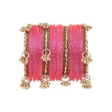 Kashmiri Ghungroo with Glass bangles and stone bangles by Leshya
