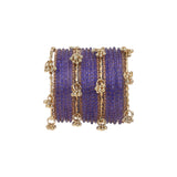 Kashmiri Ghungroo with Glass bangles and stone bangles by Leshya