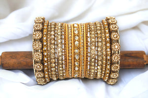 Traditional Style Bangle set for two hands by Leshya