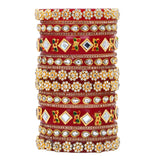 Rajwadi Chura with Pearl kada by Leshya