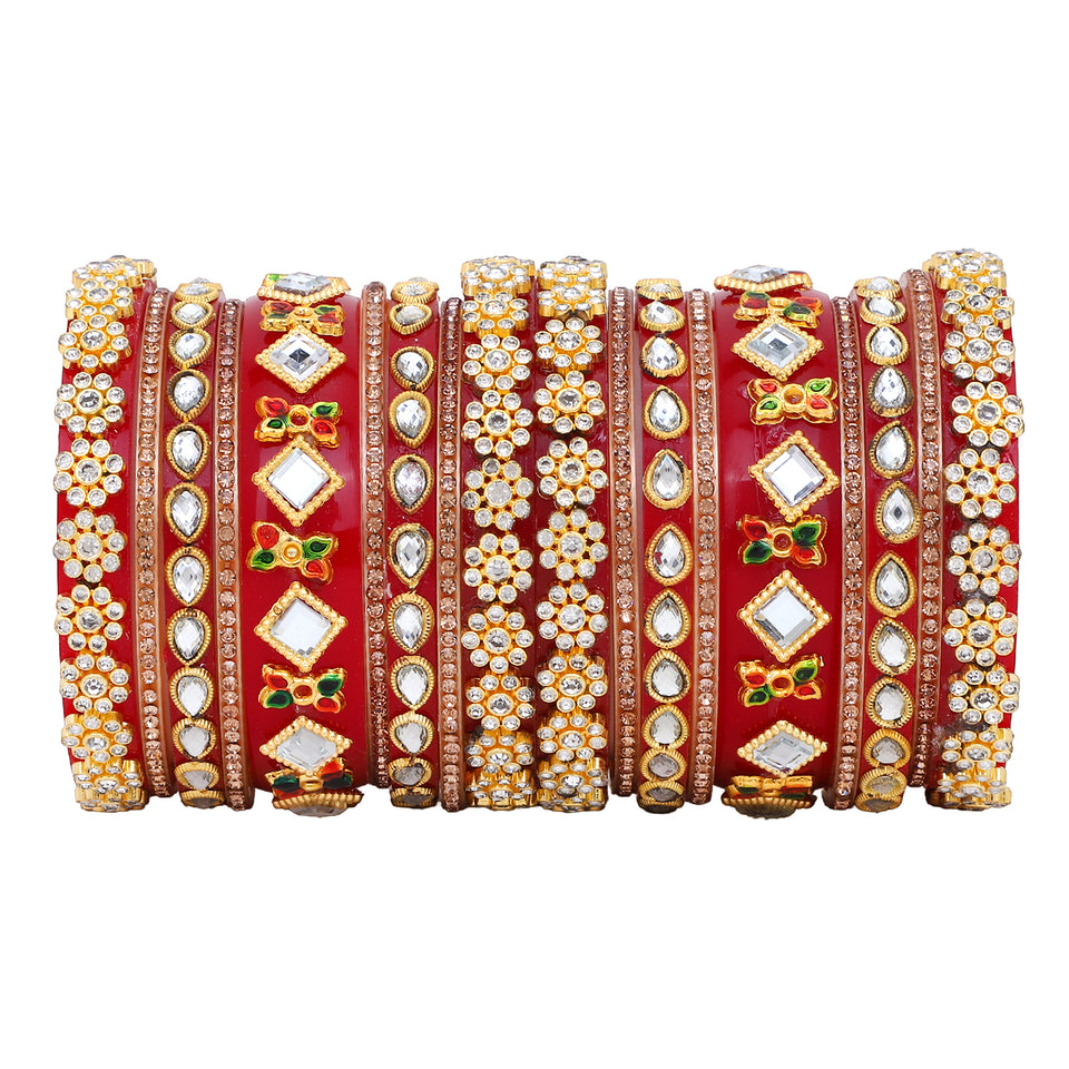 Rajwadi Chura with Pearl kada by Leshya