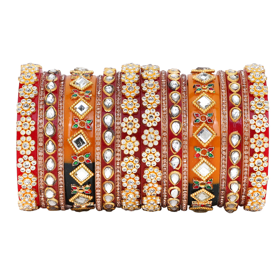 Rajwadi Chura with Pearl kada by Leshya