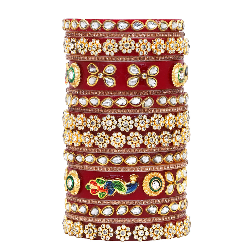 Rajwadi Chura with Pearl kada by Leshya
