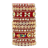 Rajwadi Chura with Pearl kada by Leshya