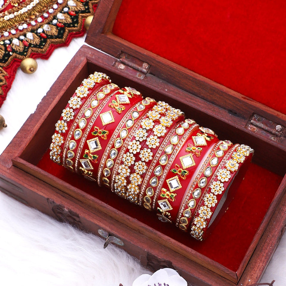 Rajwadi Chura with Pearl kada by Leshya