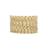 Single Dot Glass Bangles by Leshya (Karva)