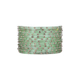 Single Dot Glass Bangles by Leshya (Karva)