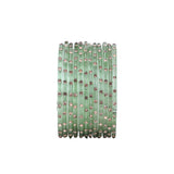 Single Dot Glass Bangles by Leshya (Karva)